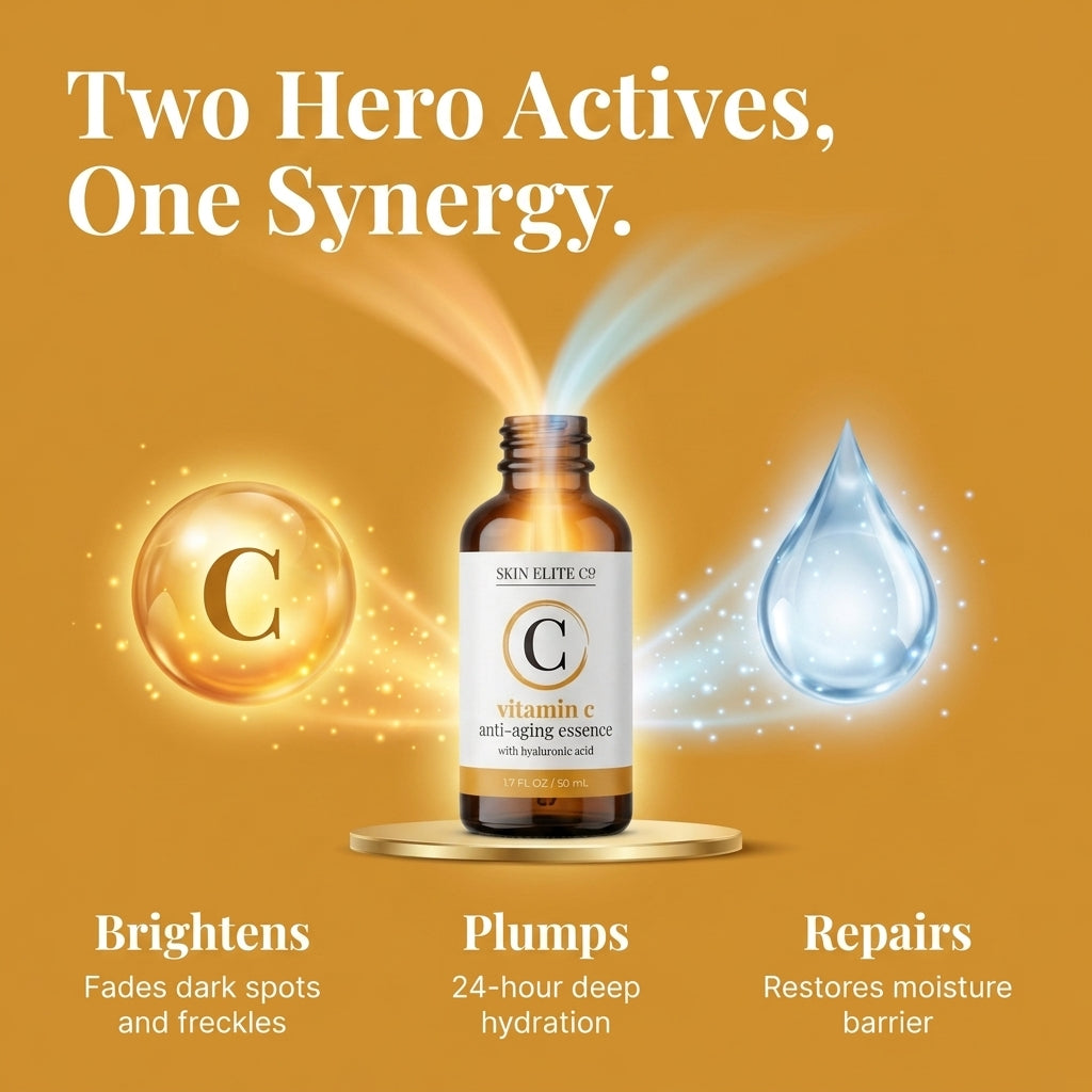 SKIN ELITE CO® VITAMIN C HYALURONIC ACID ANTI-AGING ESSENCE 50ML